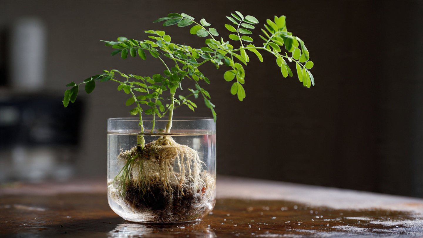 Simple Trick to Grow Moringa from Cutting Using Only Water and Patience